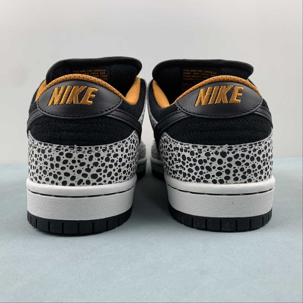 Nike SB Dunk C Low Pro – White/Black with Blue & Gold Accents FZ1233-002
