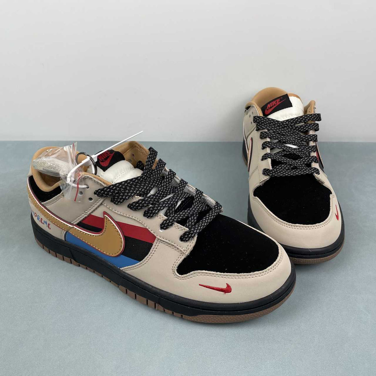 Nike Dunk Low Sneakers - Cream, Black & Multicolor SJ8888-008