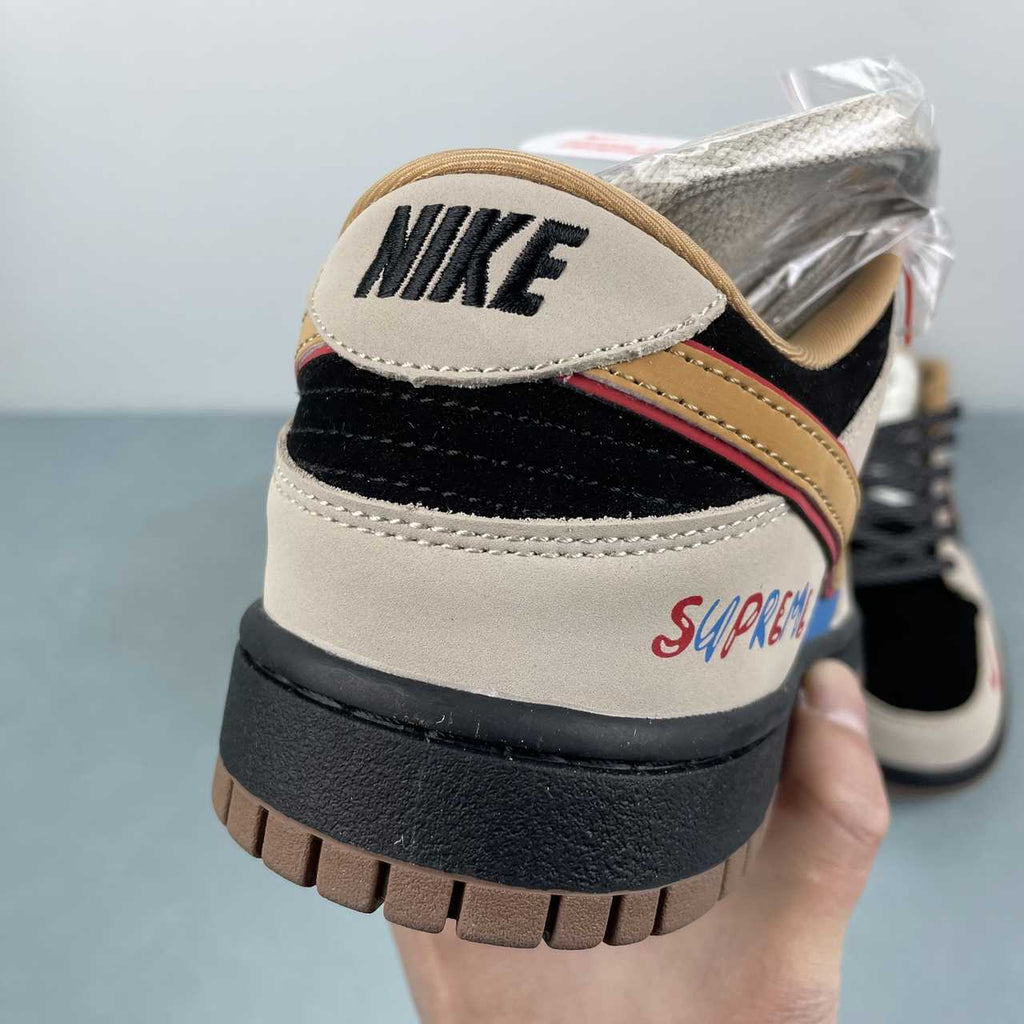 Nike Dunk Low Sneakers - Cream, Black & Multicolor SJ8888-008