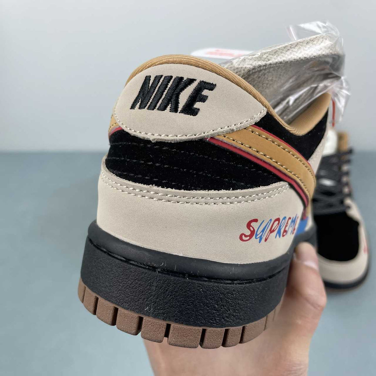 Nike Dunk Low Sneakers - Cream, Black & Multicolor SJ8888-008
