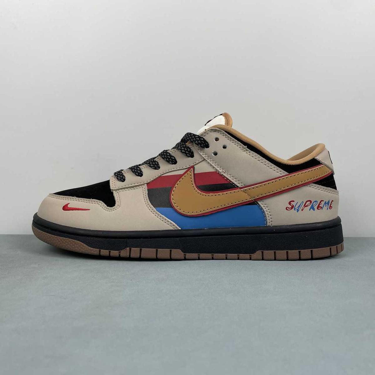 Nike Dunk Low Sneakers - Cream, Black & Multicolor SJ8888-008