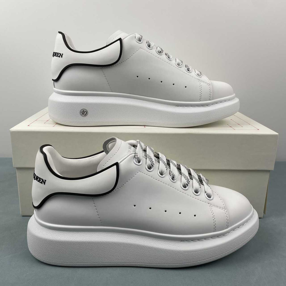 McQueen White Low-Top Sneakers